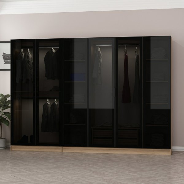 Armoire Cavolo 270x52x210 cm, variante A - Marron Armoire Cavolo 270x52x210 cm, variante A - Marron