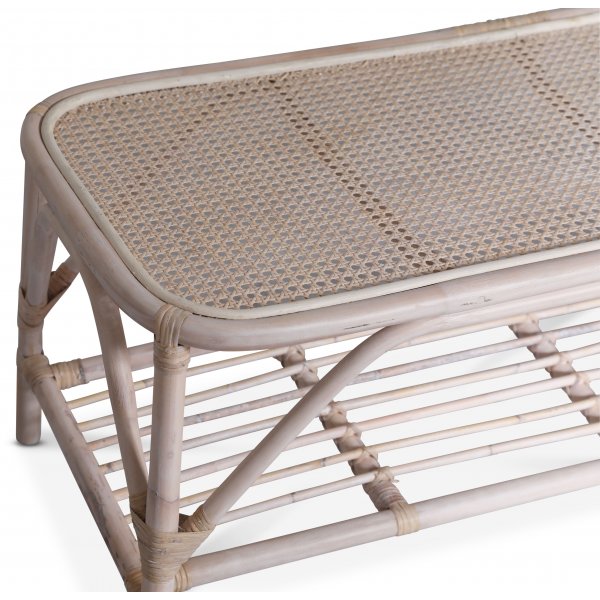 Glory Webbing soffbord i rotting 110 x 50 cm - Whitewash