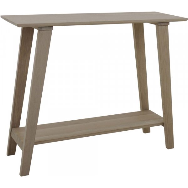 Table console Frikk 100 x 35 cm - Chêne huilé blanc Table console Frikk 100 x 35 cm - Chêne huilé blanc