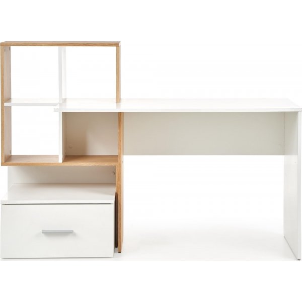 Bureau Myles 149x50 cm - Chêne/blanc Bureau Myles 149x50 cm - Chêne/blanc