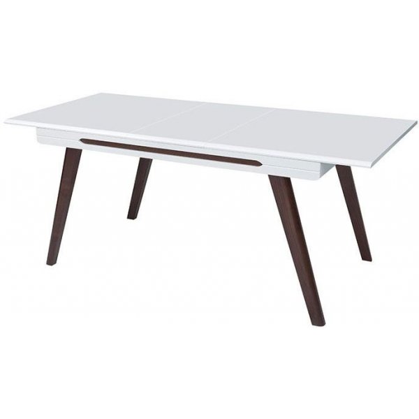 Balder matbord 145-185 cm - Vit/wenge brun Balder matbord 145-185 cm - Vit/wenge brun