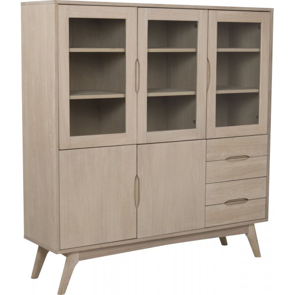 Marte vitrinskp 140 cm - Ek
