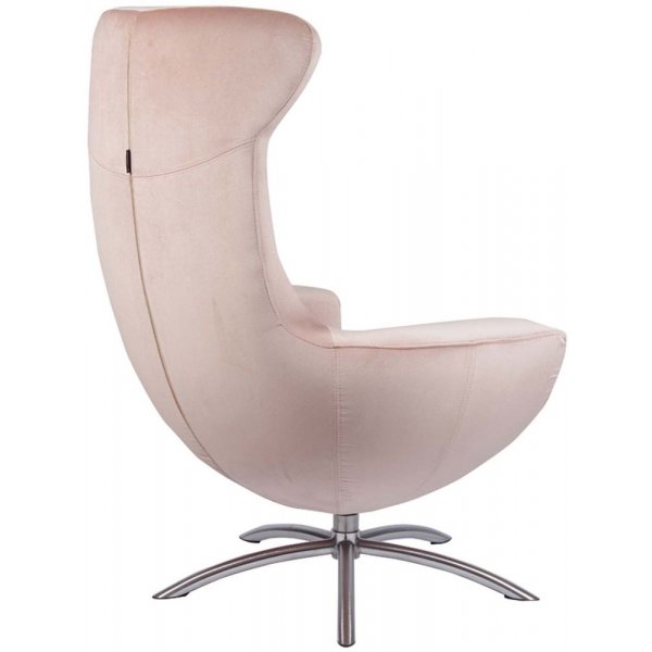 Hjellegjerde Baloo fåtölj - Rosa/borstat stål Hjellegjerde Baloo fåtölj - Rosa/borstat stål