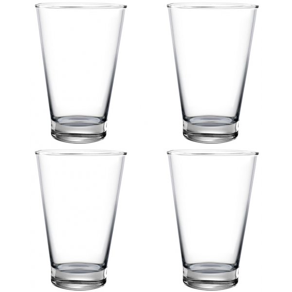 Pure & Simple vattenglas i kristall - 4 st