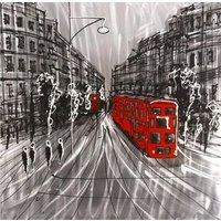 Tavla London Street - Röd buss Tavla London Street - Röd buss