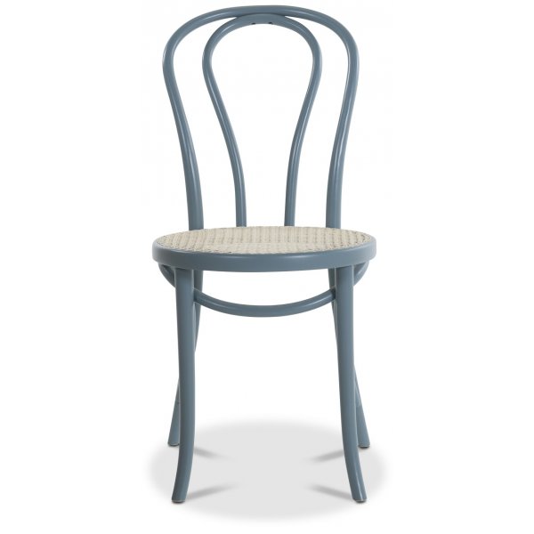 No 18 matstol med rottingsits - Bl�