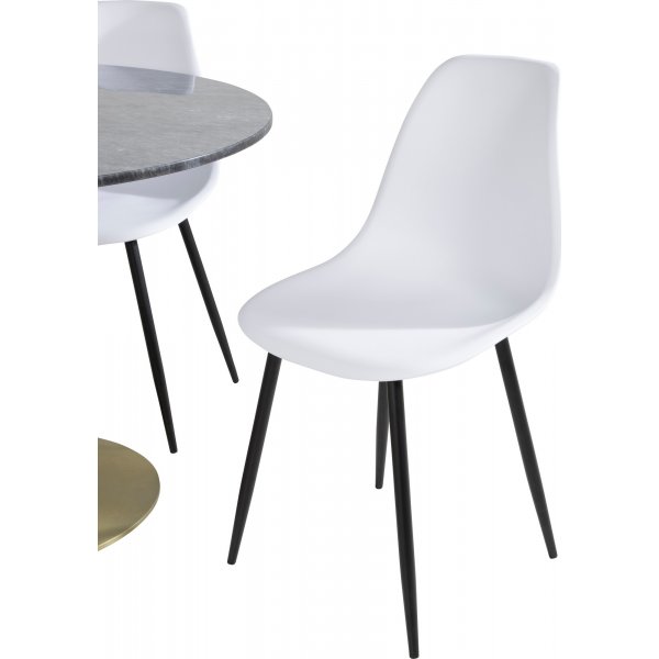 Chaise de salle à manger Bridge - Plastique blanc Chaise de salle à manger Bridge - Plastique blanc