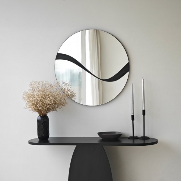 Miroir abstrait 3 - Noir Miroir abstrait 3 - Noir