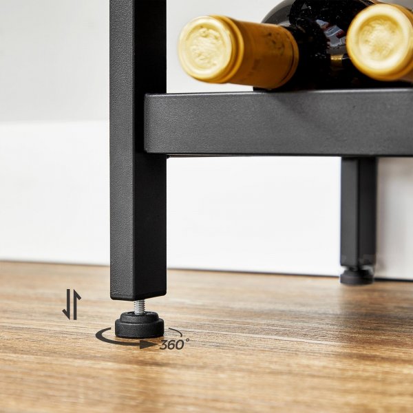 Casier à vin Shiraz - Marron/noir Casier à vin Shiraz - Marron/noir