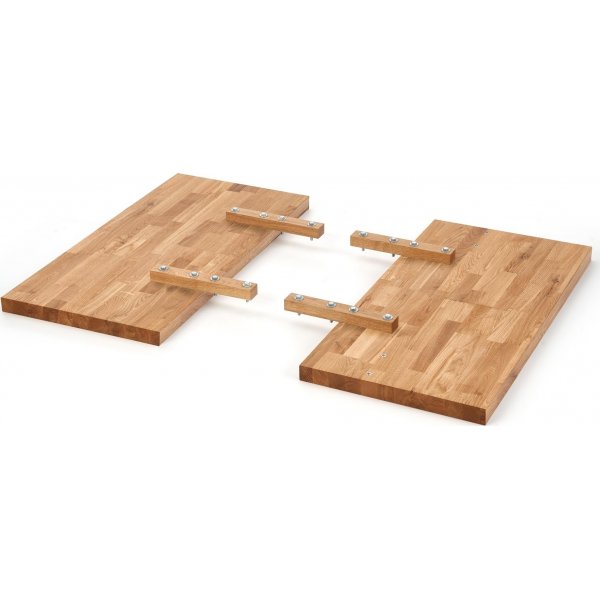 Table  manger Xavier 160-250 x 90 cm - Chne/noir