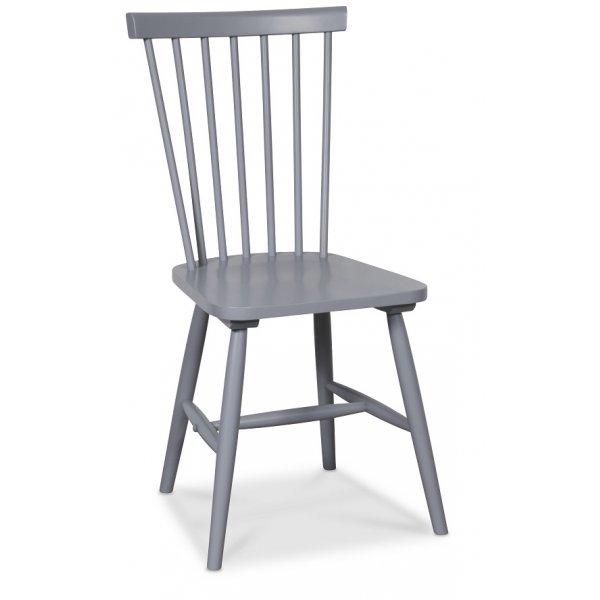 Dalsland matgrupp: Runt bord i Ek / Vit med 4 st gråa Pinnstolar Dalsland matgrupp: Runt bord i Ek / Vit med 4 st gråa Pinnstolar