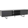 Vision mediabnk 180 cm - Mattsvart