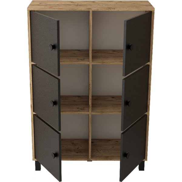 Vilamo skåp 48 - Furu/svart Vilamo skåp 48 - Furu/svart