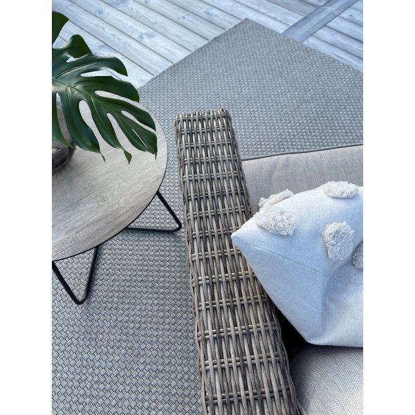 Pampero plat geweven vloerkleed Grijs