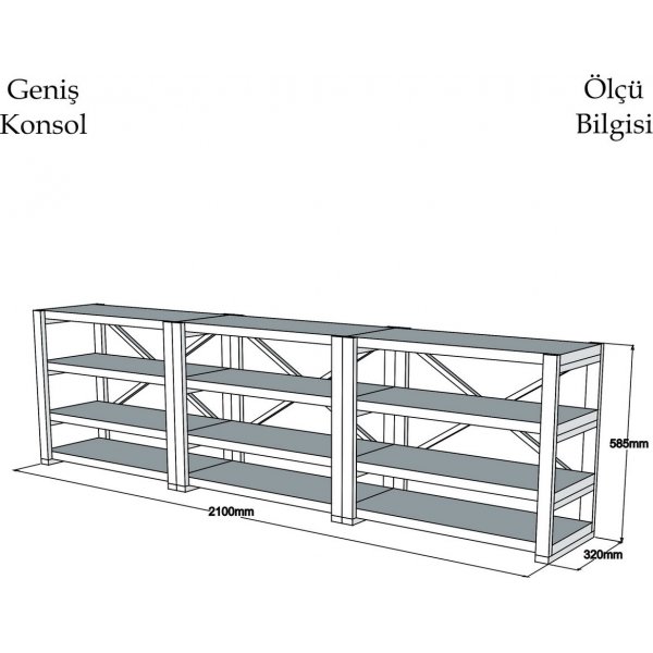 Bibliothèque Prof - Noyer/noir Bibliothèque Prof - Noyer/noir