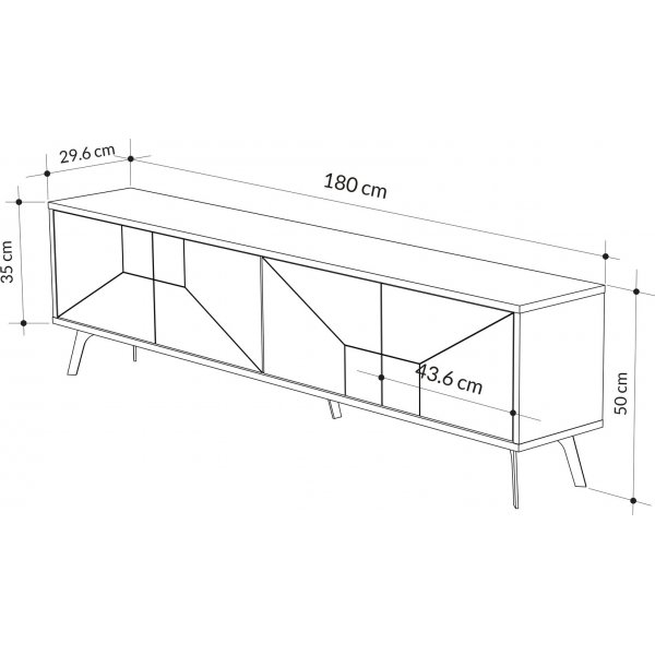 Banc multimdia Dune - Daim clair