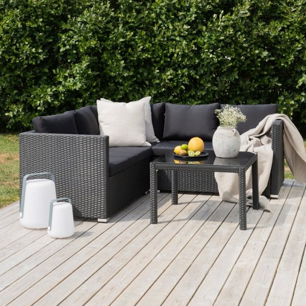 Kuba hörnsoffgrupp - Svart Kuba hörnsoffgrupp - Svart