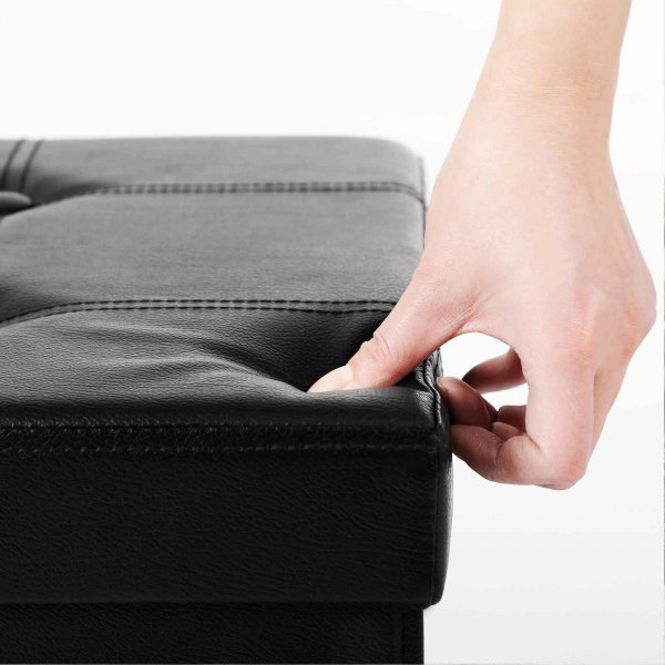 Hanibal sittpuff med förvaring - Svart Hanibal sittpuff med förvaring - Svart