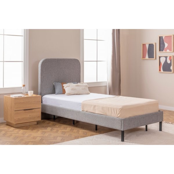 Lody enkelsäng 90 x 200 cm - Grå Lody enkelsäng 90 x 200 cm - Grå