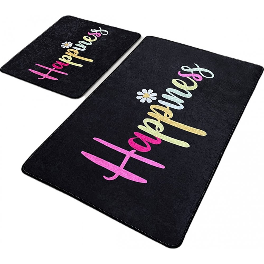Happiness badrumsmatta set (2 st) - 60 x 100 cm (1 st)/ 50 x 60 cm (1 st) - Badrumsmattor, Mattor