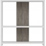 Dosi sidobord 60 x 17,6 cm - Vit/wenge