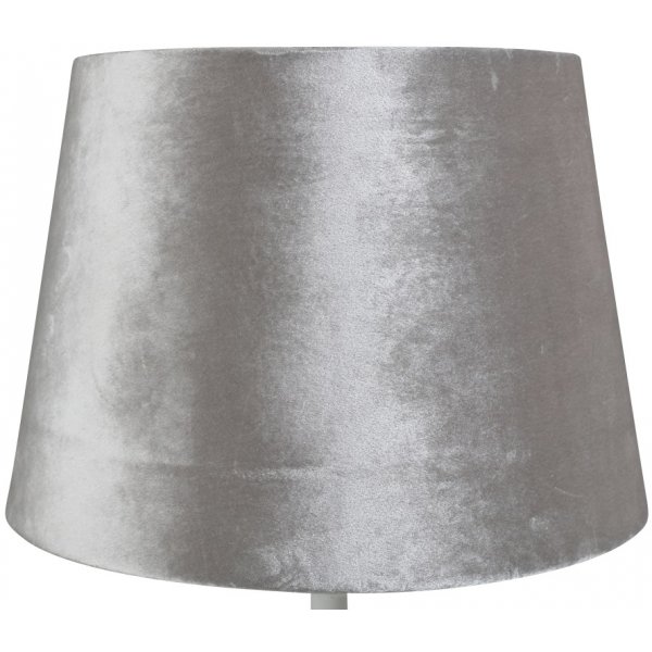 Lampskrm rund 35 cm - Beige (Sammet)