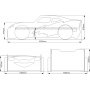 McQueen barnsng - MDF - 90 x 180 cm