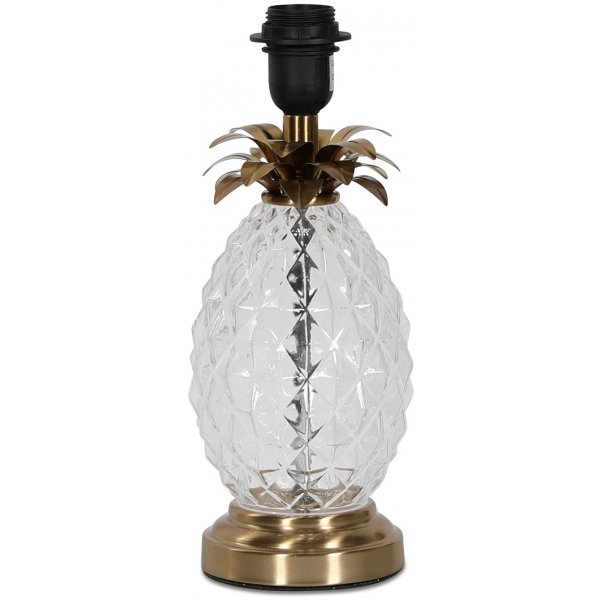 Lampfot Ananas H34 - Mssing / Glas