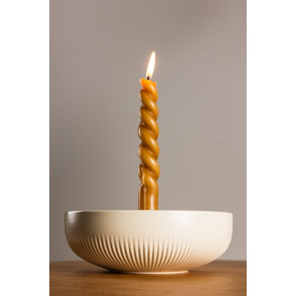 Bougeoir Posh 18 x 6 cm - Beige/Noir Bougeoir Posh 18 x 6 cm - Beige/Noir