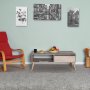 Sharp soffbord 110 x 65 cm - Ljus valnt