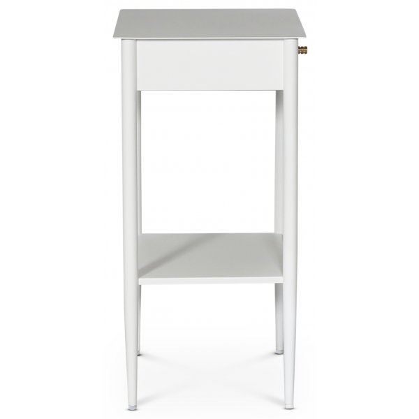 Flash sängbord - Vit metall / Mässing Flash sängbord - Vit metall / Mässing