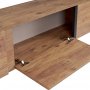 TV-b�nk Orost 180 cm - Atlantic Pine/svart