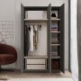 Home garderob 1 - Antracit/gr