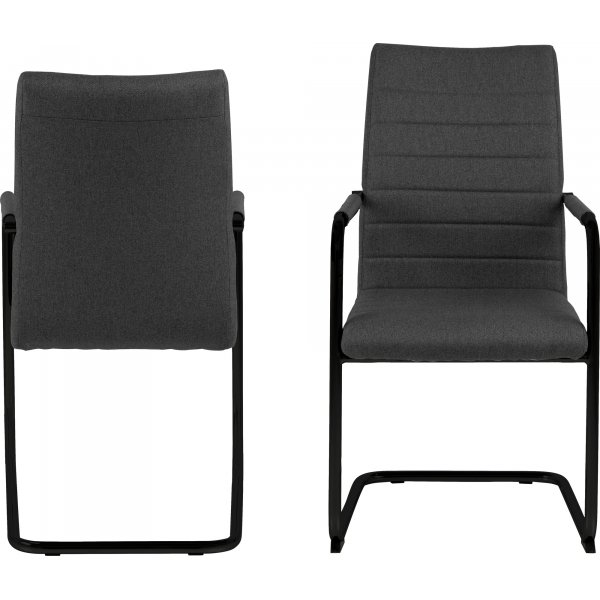 Fauteuil Moon - Gris/noir Fauteuil Moon - Gris/noir