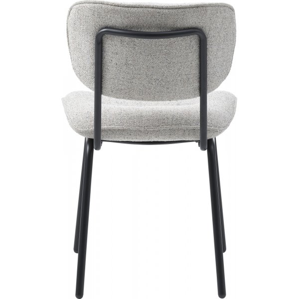 Chaise de salle  manger Bison - Blanc cass