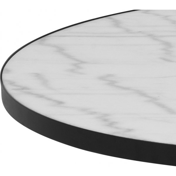 Table basse Soli Ø85 cm - Marbre blanc/noir Table basse Soli Ø85 cm - Marbre blanc/noir