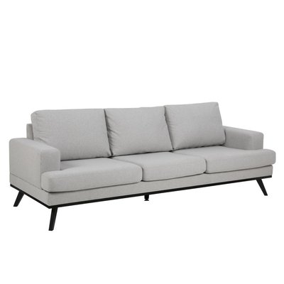 Ventura soffa 3 sits ljusgrå / svart