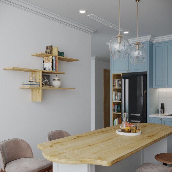 Étagère murale Leono - Chêne Étagère murale Leono - Chêne