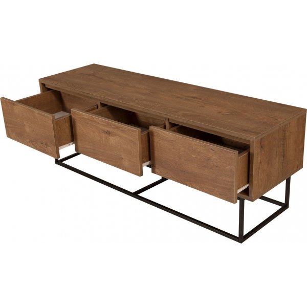 Tv-bänk Milo i valnöt - 140 cm Tv-bänk Milo i valnöt - 140 cm