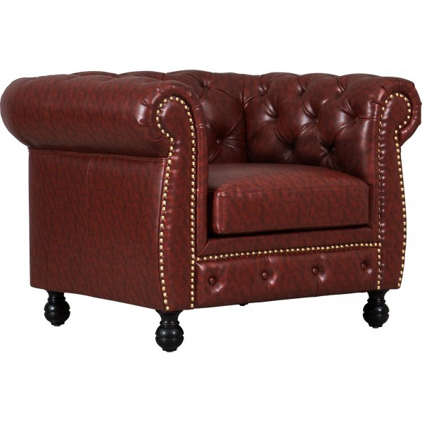 Ftlj chesterfield i brunt PU - Charles