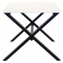 Artic matbord 180 cm - Svart / Vit