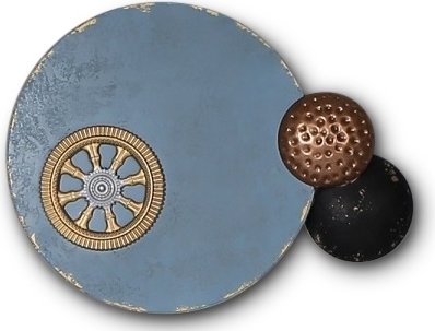 Clockwork vggdekoration metall vintage