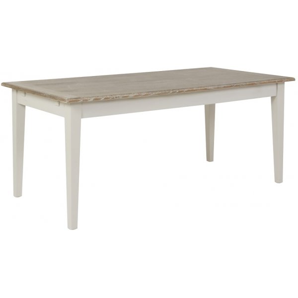 Hvaler matbord 180 cm - Antikgr/ljusbetsad ek