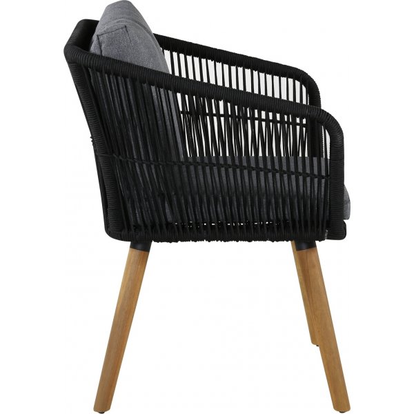 Chania stol - Svart/Grå/Natur Chania stol - Svart/Grå/Natur