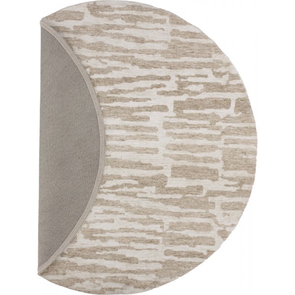 Milos matta Ø200 cm - Beige/vit Milos matta Ø200 cm - Beige/vit