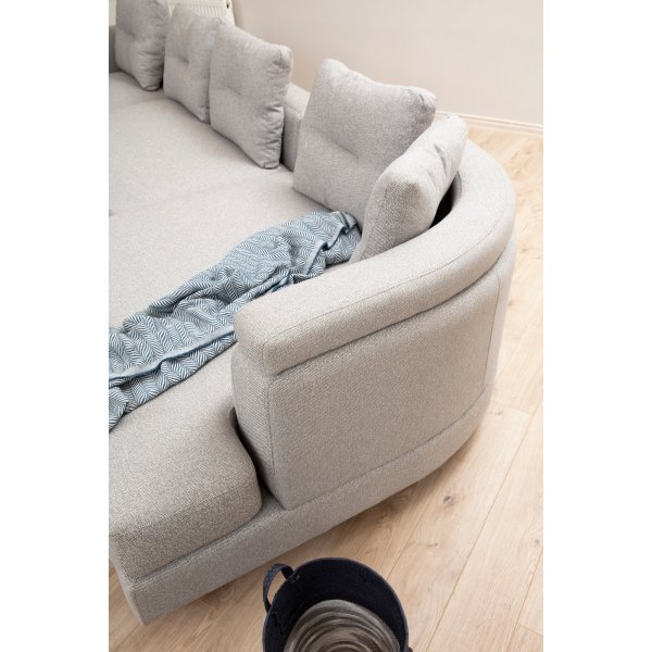 Canapé divan Padova gauche - Gris clair Canapé divan Padova gauche - Gris clair