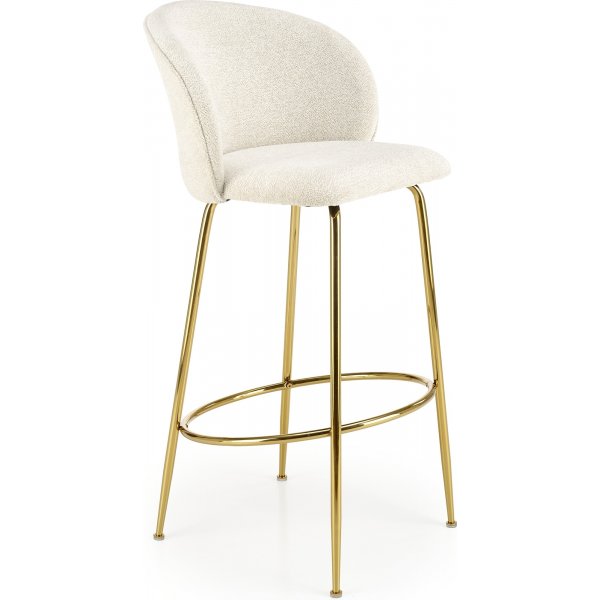 Tabouret de bar beige/dor