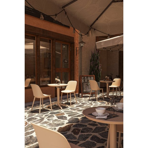 Chaise de salle à manger coquille, paquet de 2 - Beige Chaise de salle à manger coquille, paquet de 2 - Beige