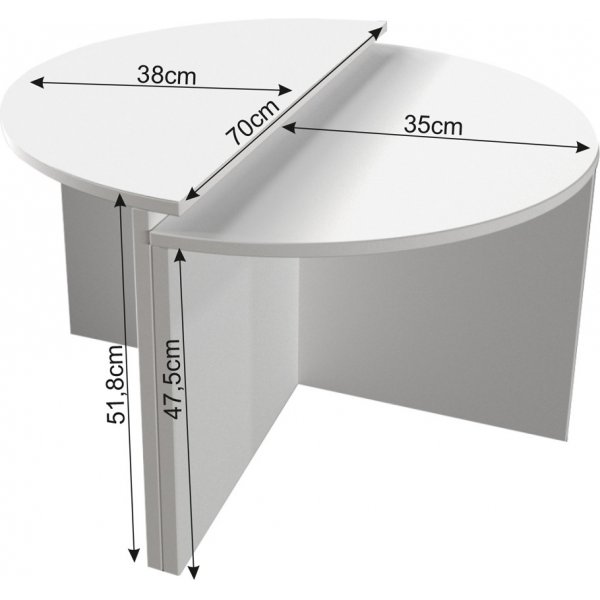 Table basse Diviso - Blanc Table basse Diviso - Blanc