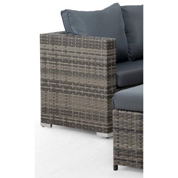 Groupe extérieur Riviera en rotin synthétique gris Groupe extérieur Riviera en rotin synthétique gris